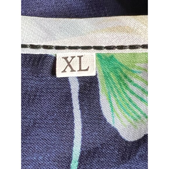 Maxi Navy Blue Floral Sheer A Style Sexy Romantic Feminine Bohemian flaw - Picture 11 of 15